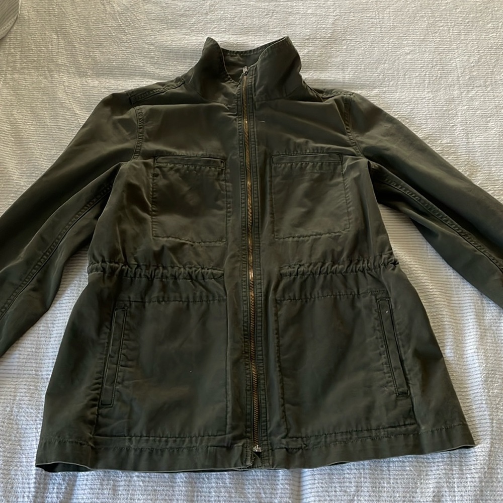 Dark Green Utility Jacket.